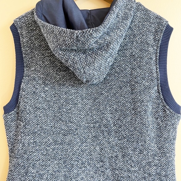 IRIE WASH Navy Full Zip Vest with Hood Size 42 - Picture 6 of 8